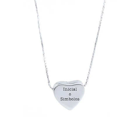 Collar Barra Bold Personalizable Plata 925