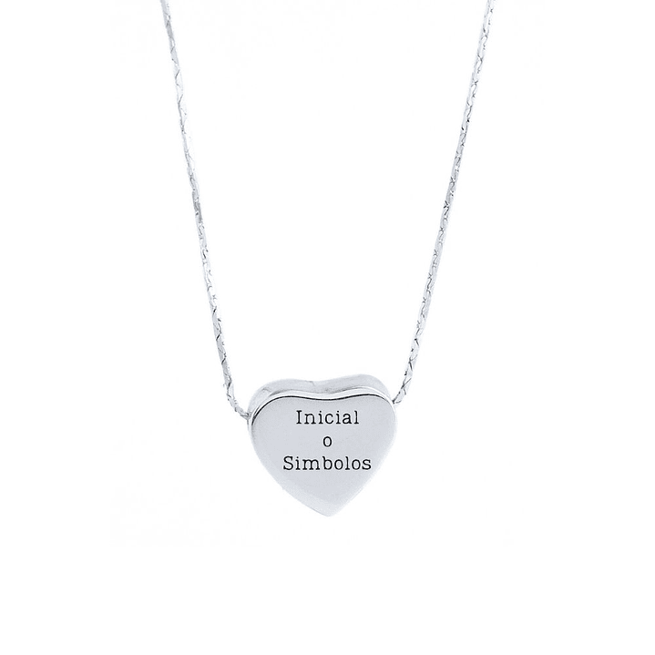 Cadena De Plata 925 Corazon G 1