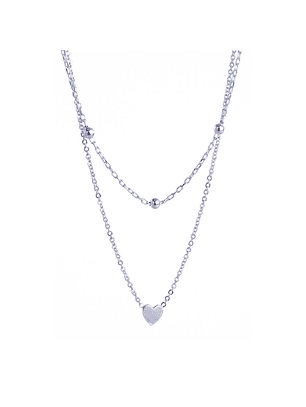 Cadena De Plata Ley 925 Doble Capa