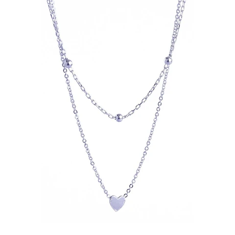 Cadena De Plata Ley 925 Doble Capa