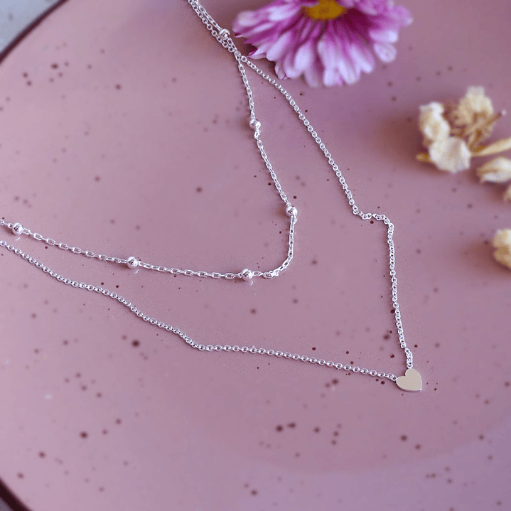 Cadena De Plata Ley 925 Doble Capa 4