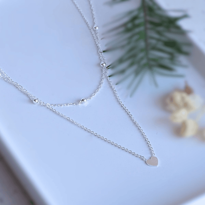 Cadena De Plata Ley 925 Doble Capa 3