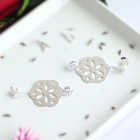 Aros De Plata Baris Brillante