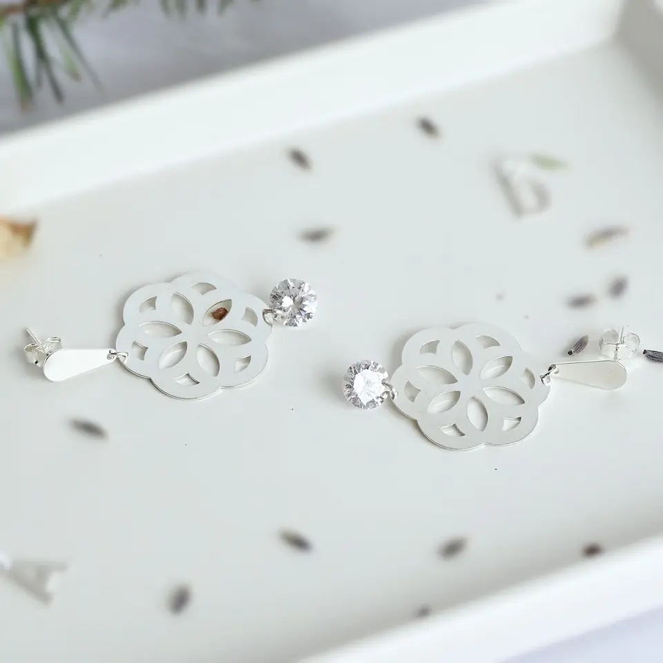 Aros De Plata Baris Brillante 3