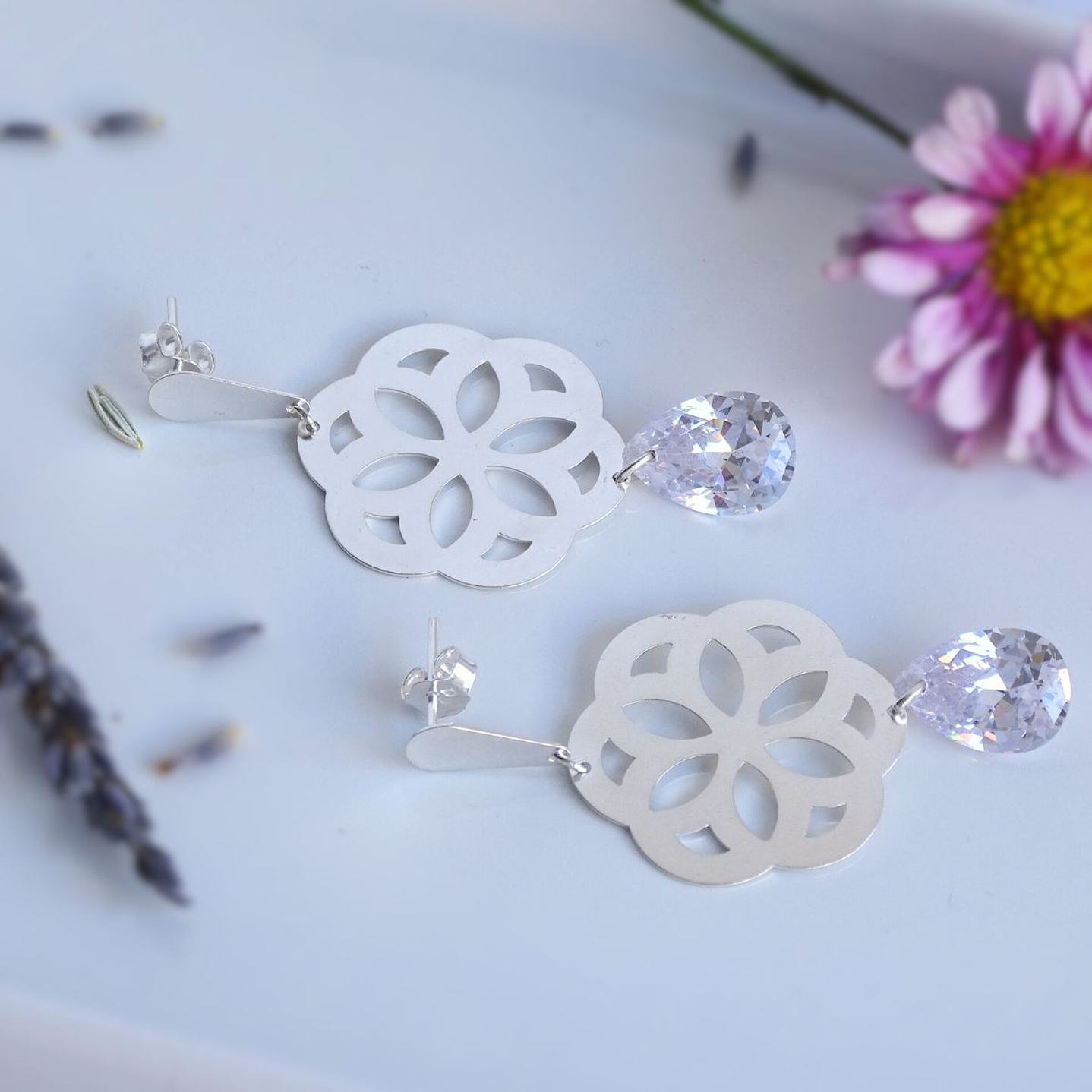 Aros De Plata Baris Gota 2