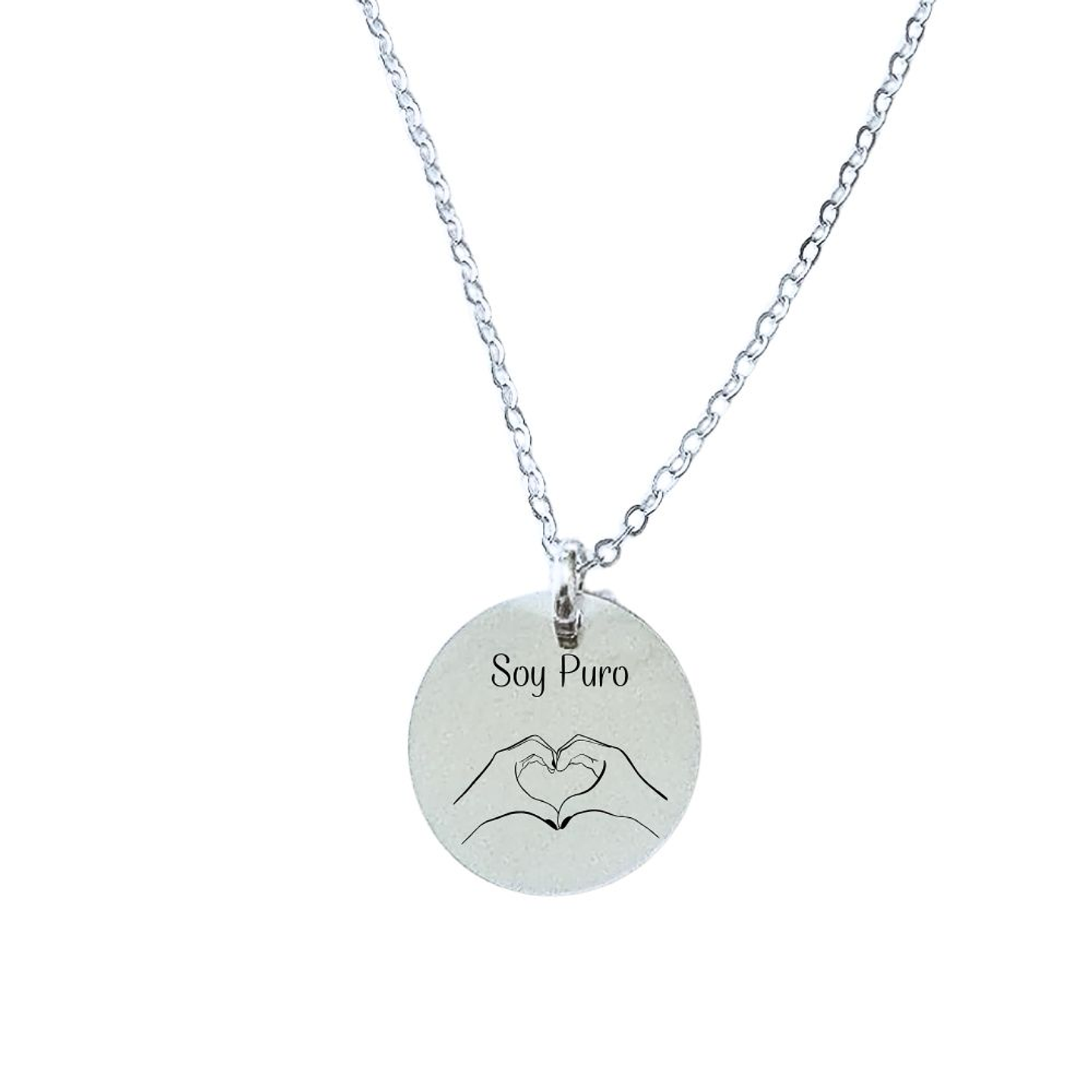 Cadena de Plata Soy Puro Corazón 1