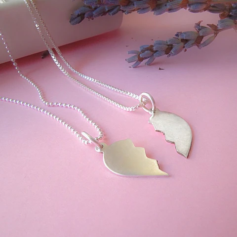 Collar Corazón Dúo Personalizable