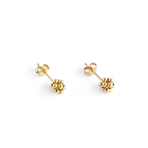 Aritos De Plata Con Baño de Oro Minipelotitas