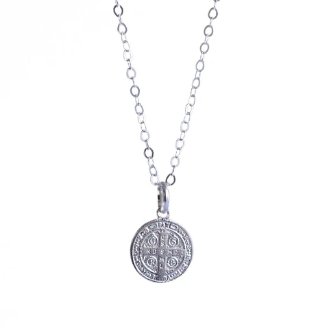 Cadena De Plata Ley 925 San Benito - Religioso