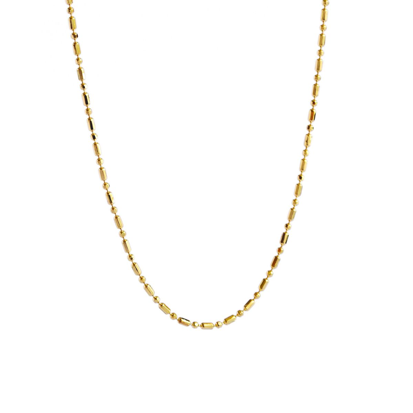 Collar De Plata Con Baño De Oro Punto y Coma 1