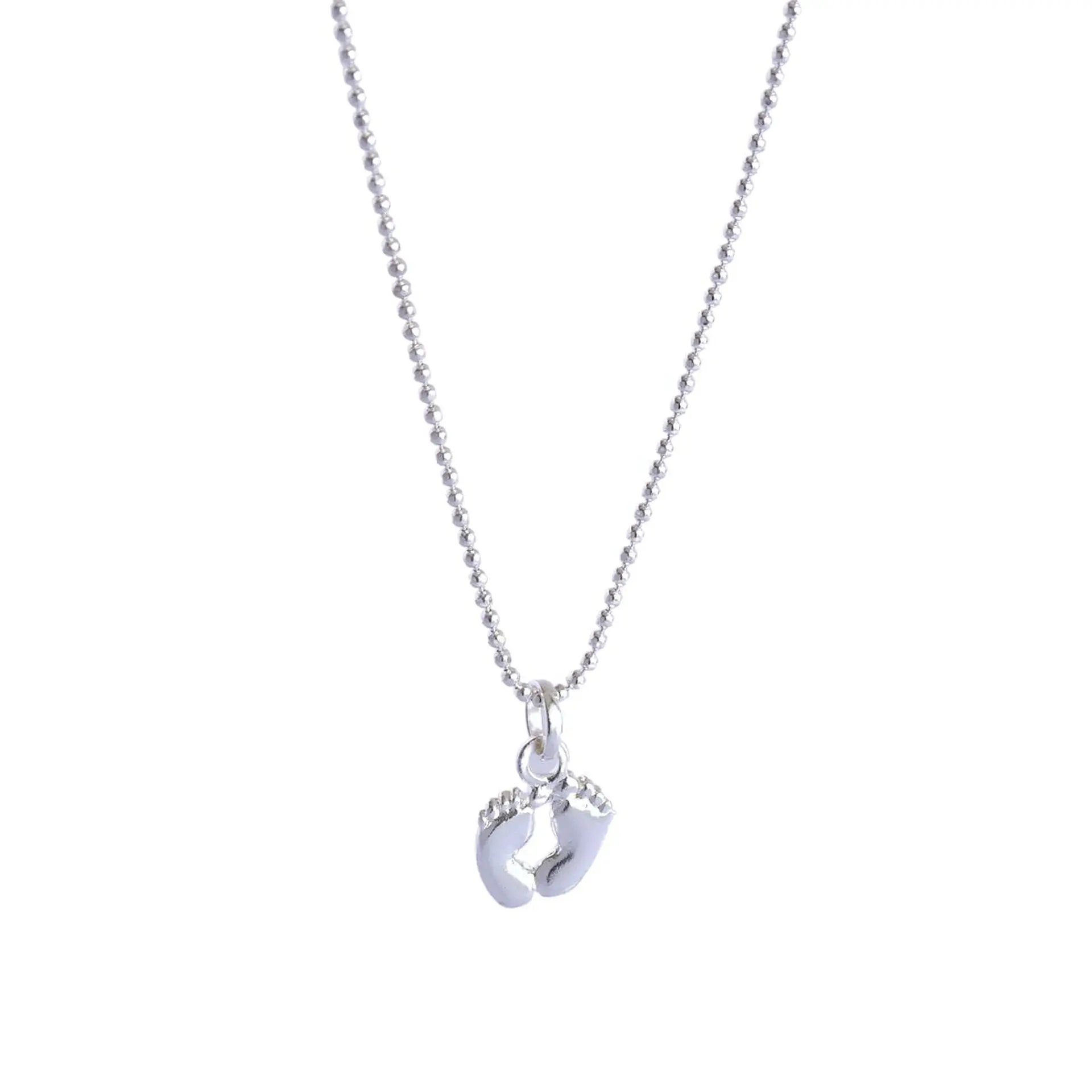 Cadena De Plata Ley 925 Pelotitas & Piececitos 1