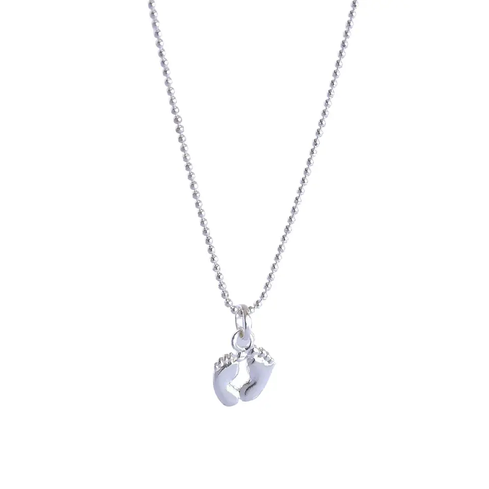 Cadena De Plata Ley 925 Pelotitas & Piececitos 1