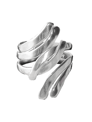 Anillo Ajustable Plata 925 Entrelazado Reda