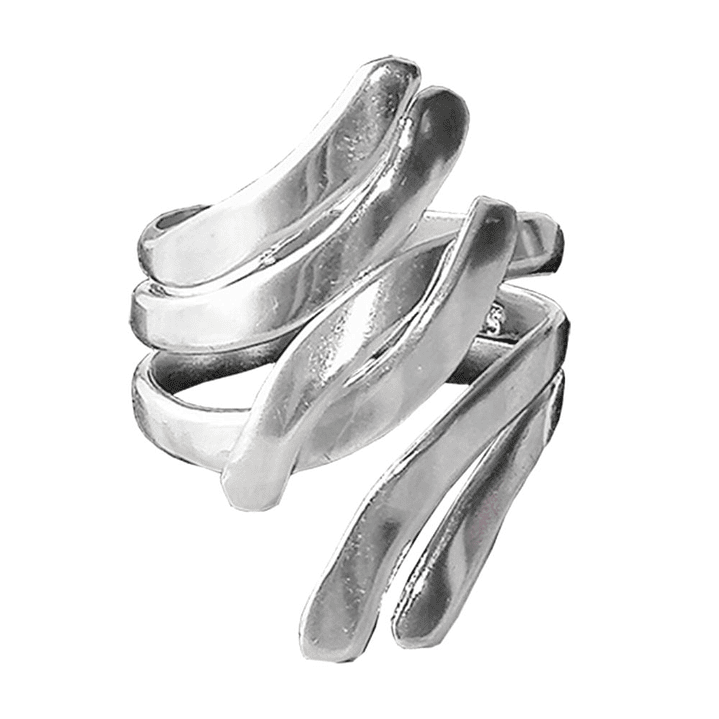 Anillo Ajustable Plata 925 Entrelazado Reda 1