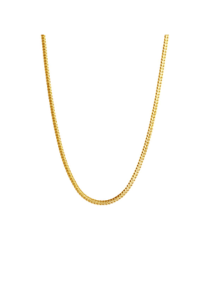 Collar De Plata Con Baño De Oro Espiga