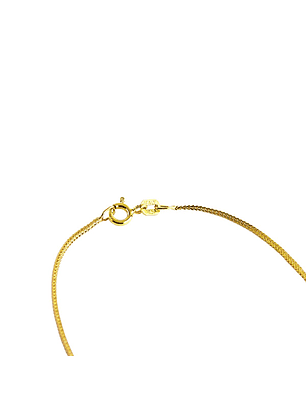 Collar De Plata Con Baño De Oro Espiga