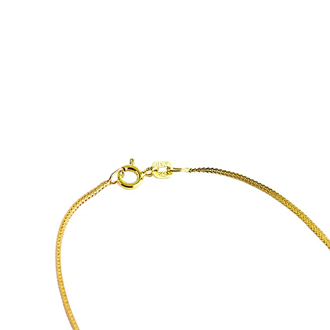 Collar De Plata Con Baño De Oro Espiga
