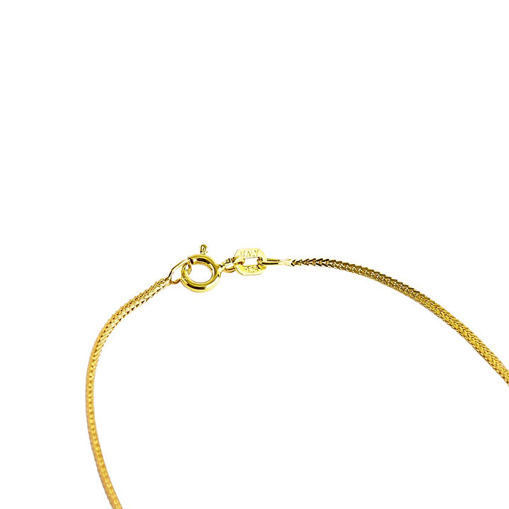 Collar De Plata Con Baño De Oro Espiga 2