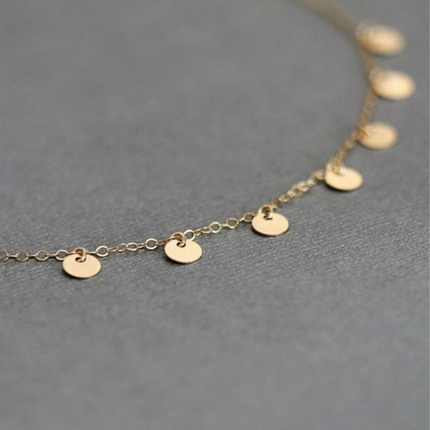 Collar De Plata Con Baño De Oro Minimedallas  4