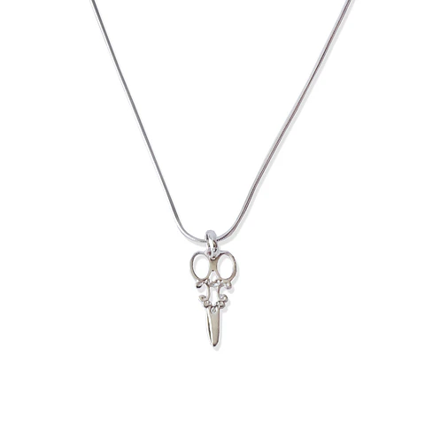 Cadena De Plata 925 Cola de Raton & Tijeras Estilista