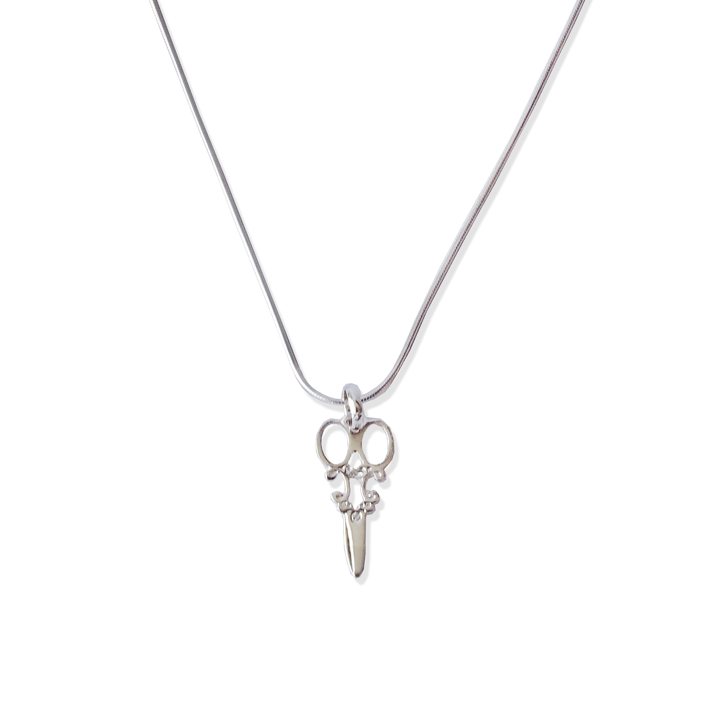 Cadena De Plata 925 Cola de Raton & Tijeras Estilista 1