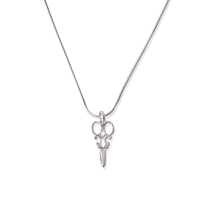 Cadena De Plata 925 Cola de Raton & Tijeras Estilista 1