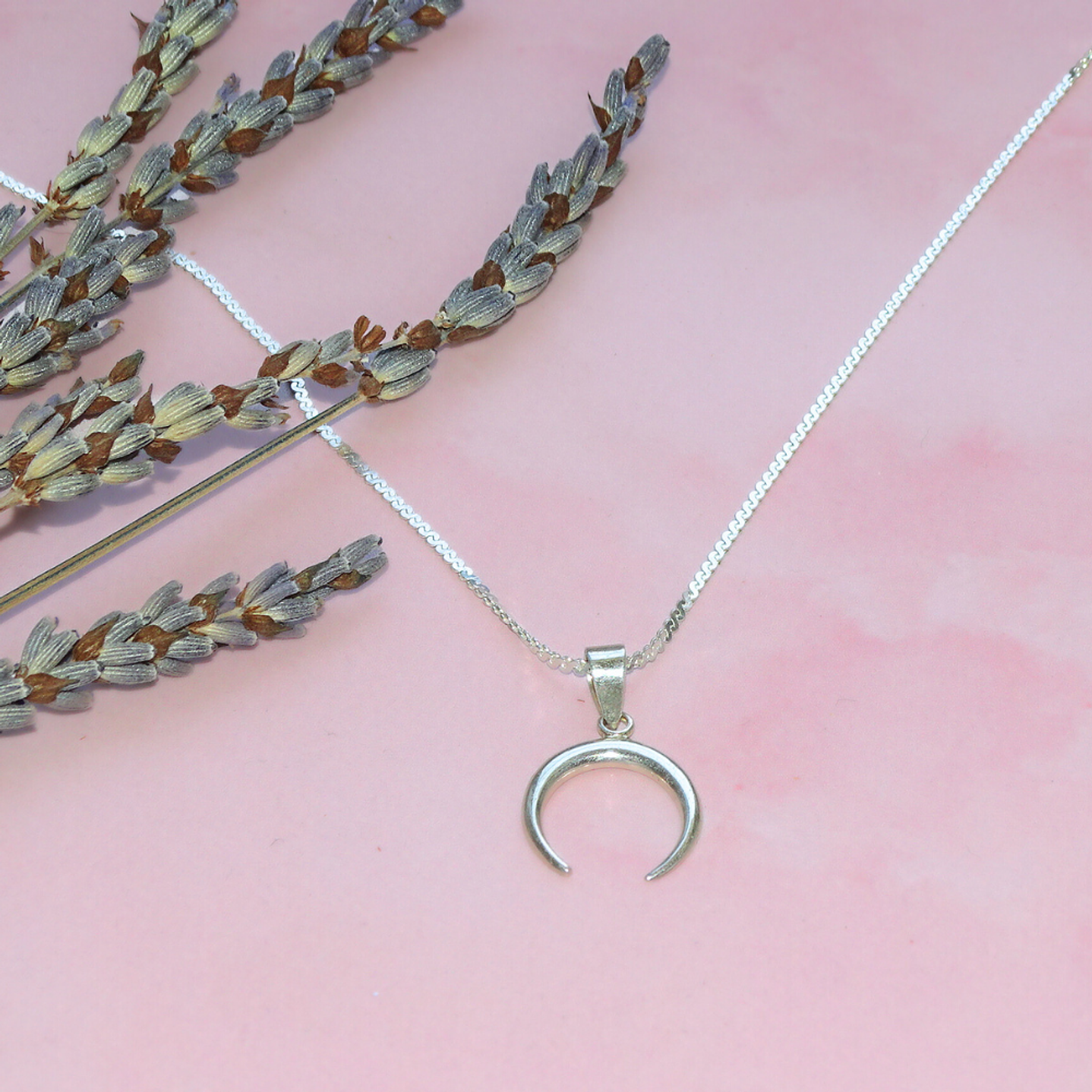 Cadena De Plata 925 Serpiente & Media Luna 3