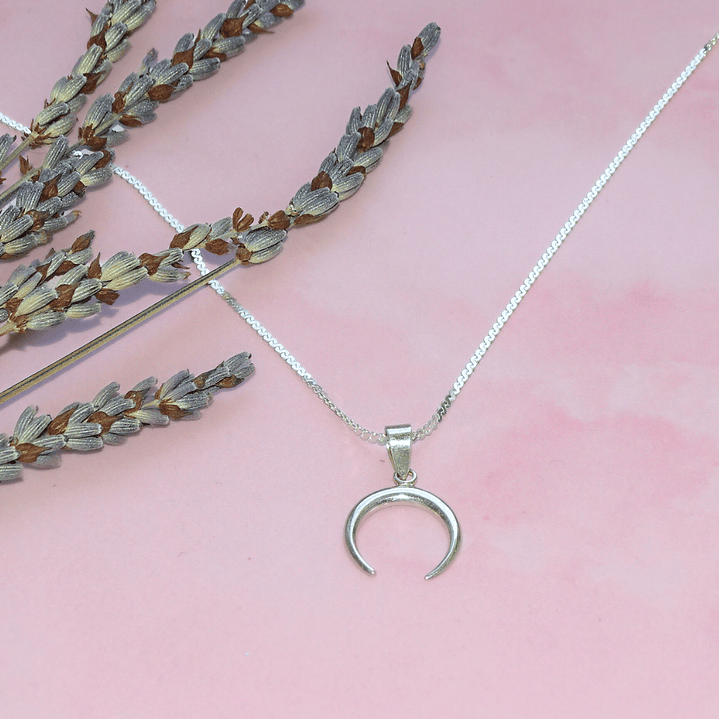 Cadena De Plata 925 Serpiente & Media Luna 3