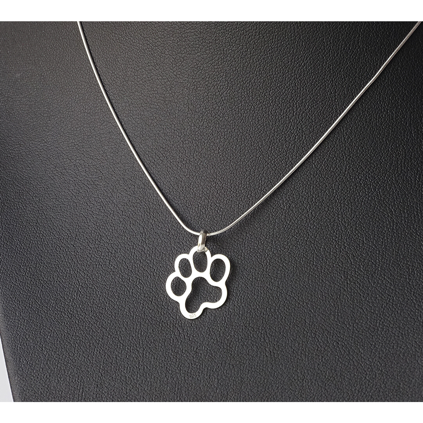 Cadena De Plata 925 Cola de Ratón & Colgante Doglover 2