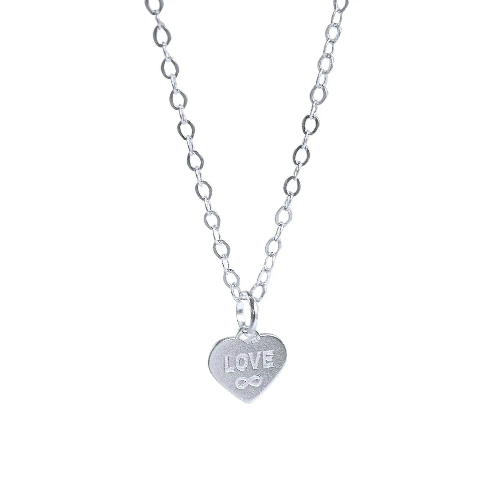 Cadena de Plata 925 & Mini Corazón Love Personalizable 1