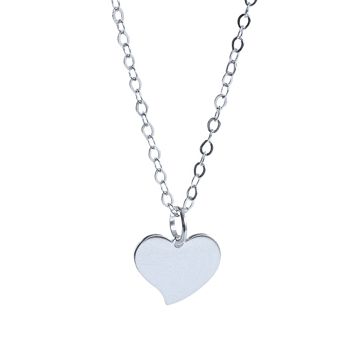 Cadena de Plata 925 con Colgante de Corazón Personalizado II 1