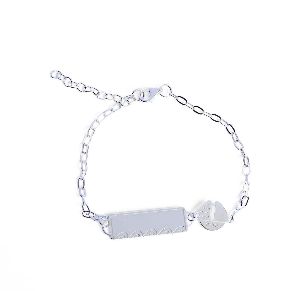 Pulsera Bebé Capitán · Plata 925