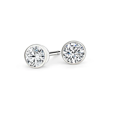Aros De Plata 925 Punto de Luz