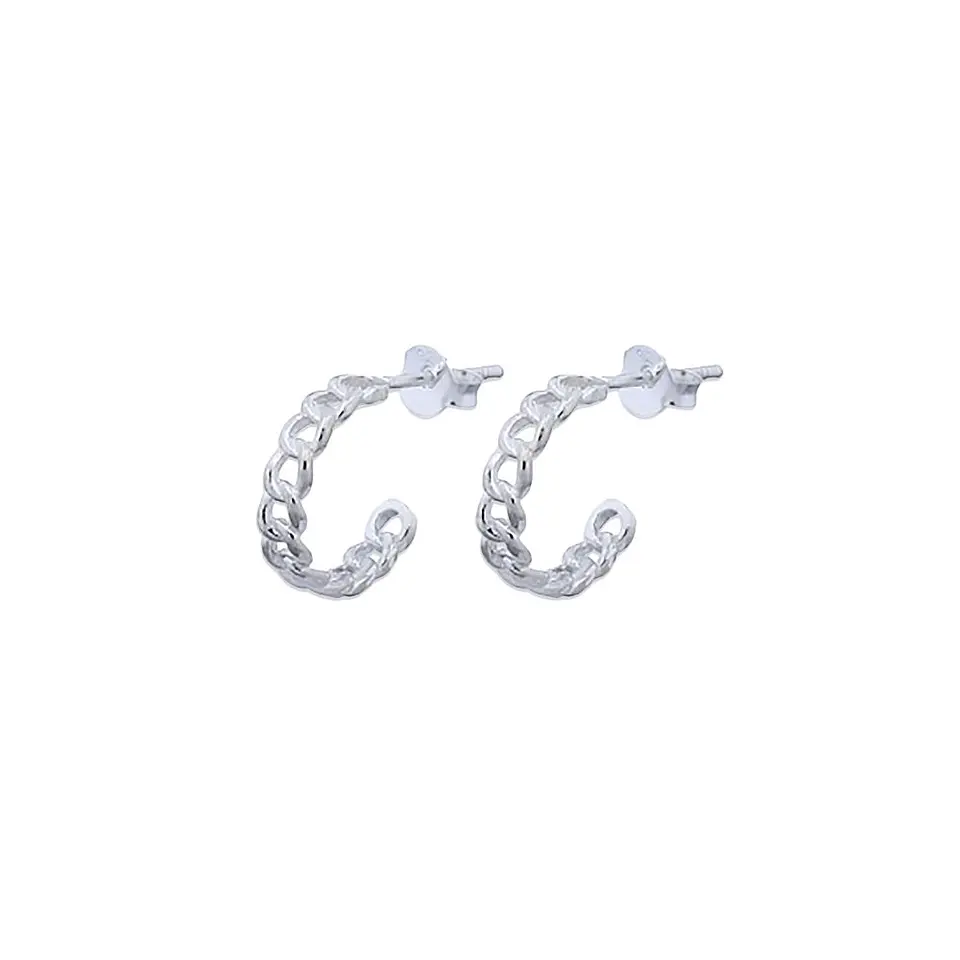 Aros De Plata 925 Argollas Rolo 1