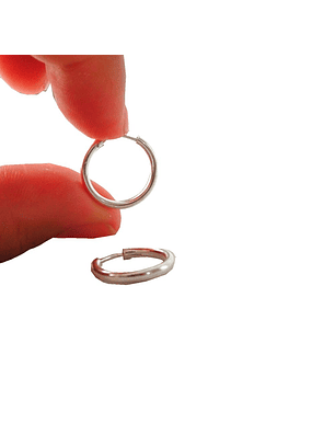 Aros De Plata 925 Argollas 14mm