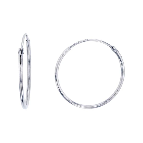 Aros De Plata 925 Argollas 14mm