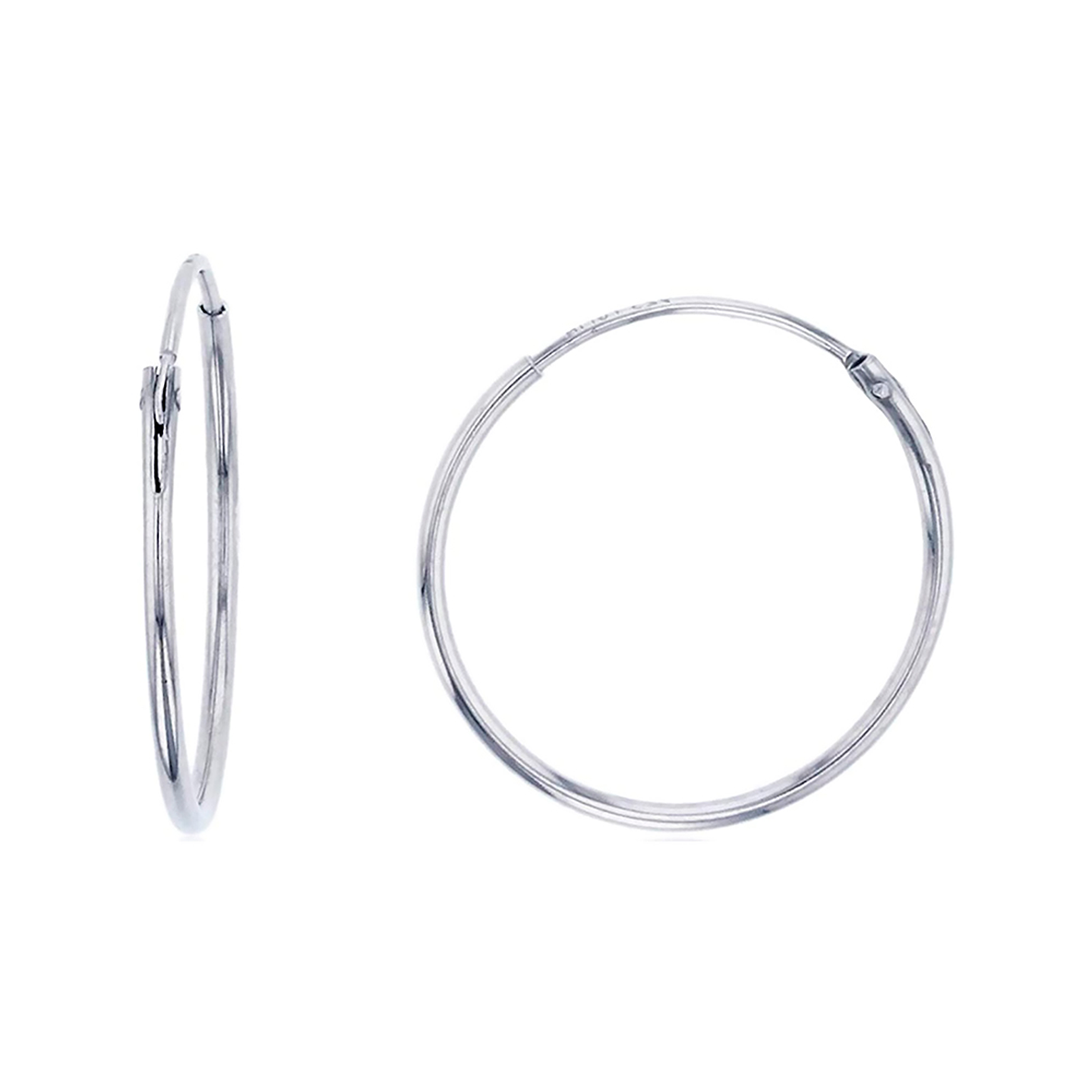 Aros De Plata 925 Argollas 14mm 2