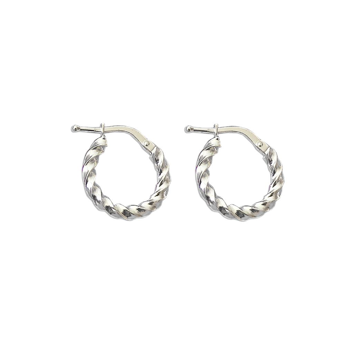 Aros De Plata 925 Argollas Enroscada 1