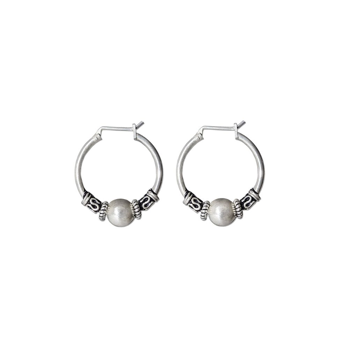 Aros De Plata 925 Argollas Bali 16mm  1