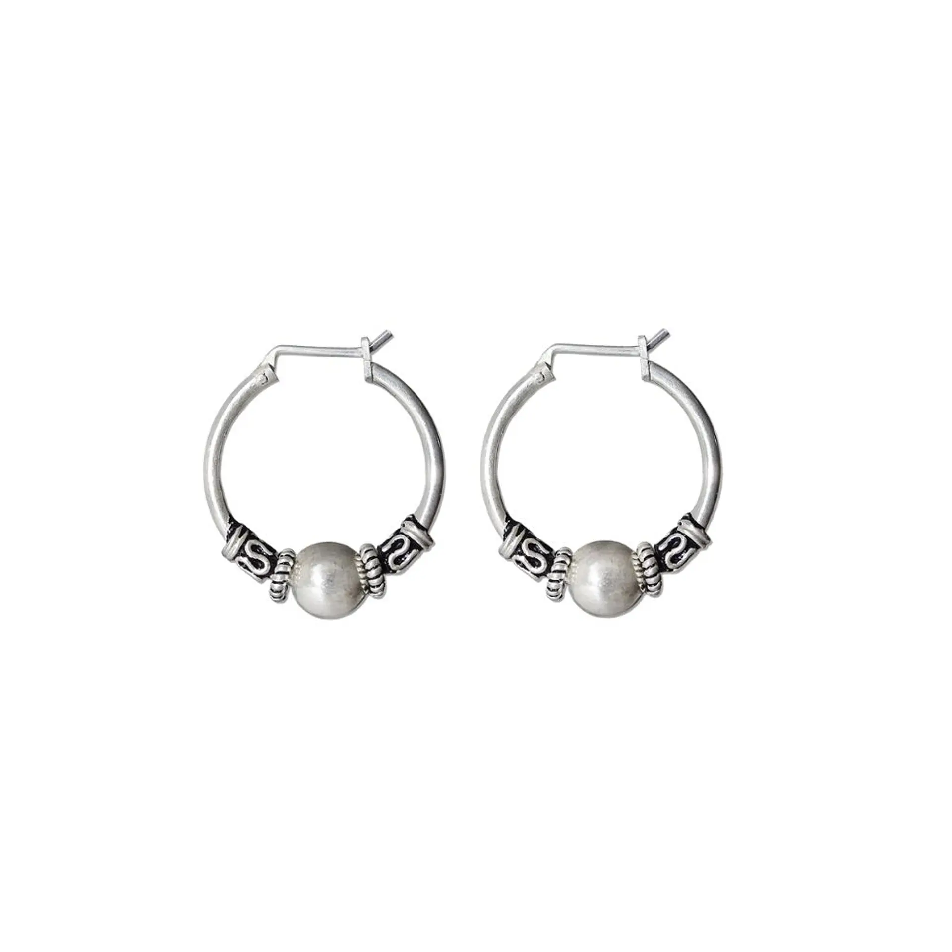 Aros De Plata 925 Argollas Bali 16mm  1