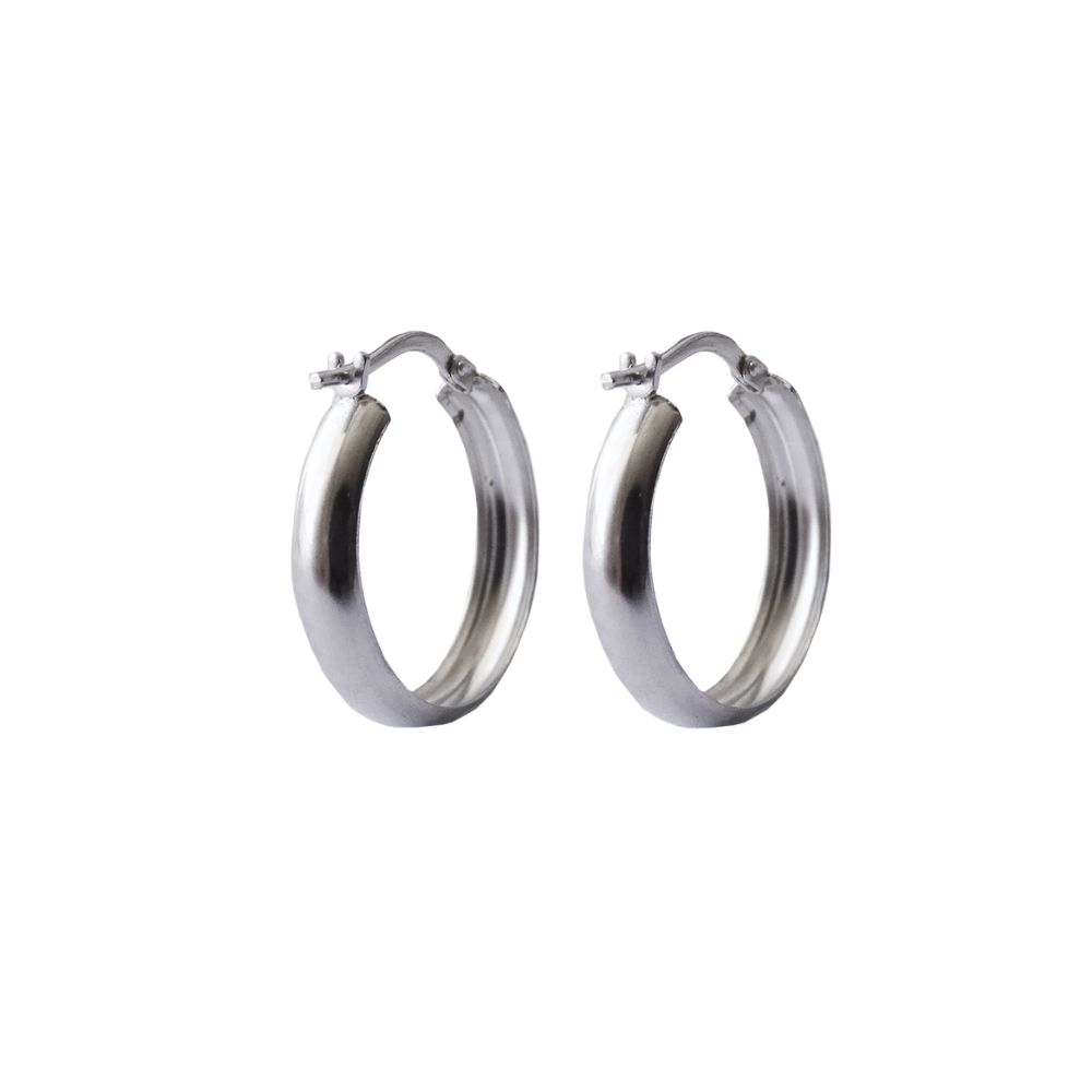 Argollas Clásicas Plata 925 · 20 MM