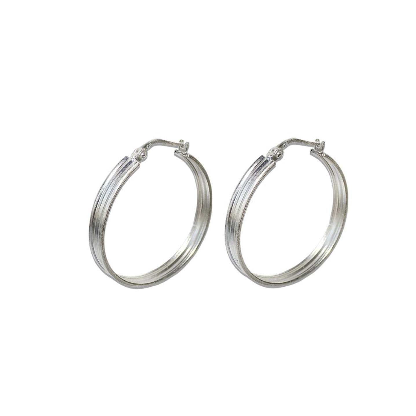 Aros De Plata 925 Argollas Mayu 2cm 1