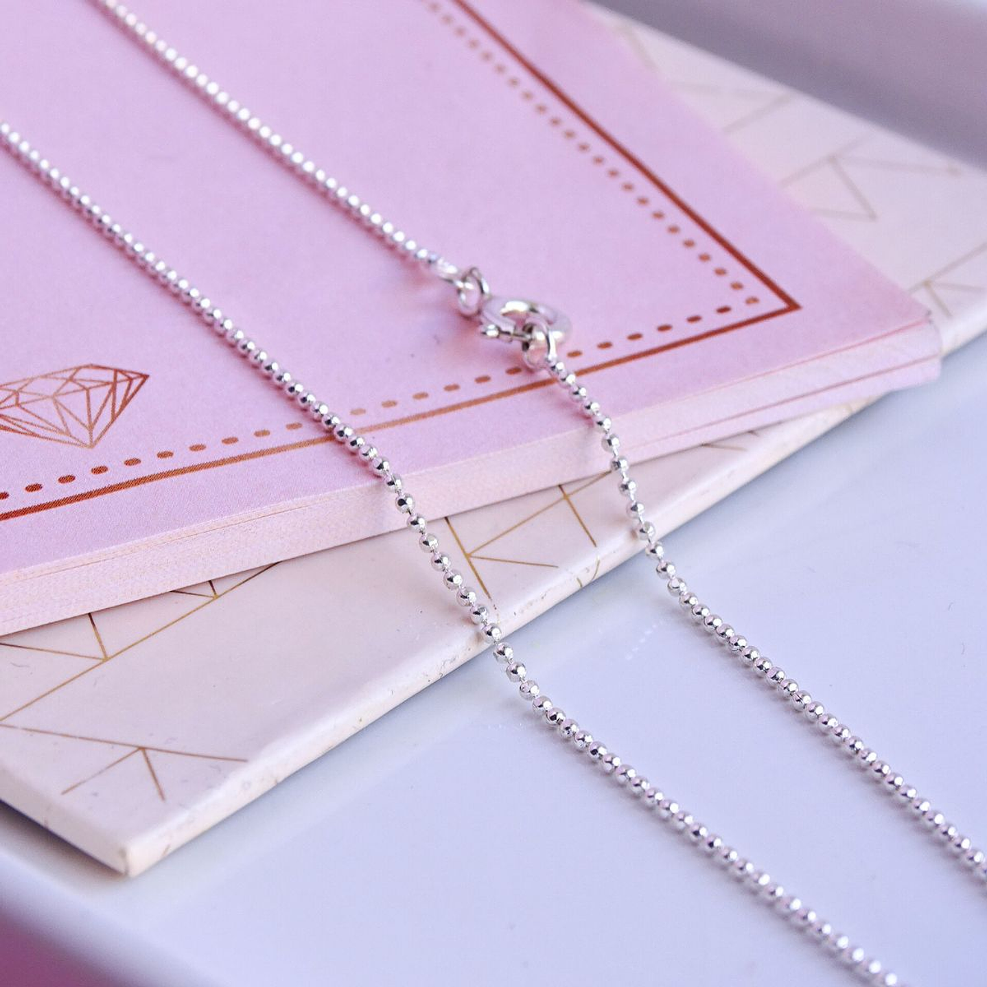 Cadena De Plata 925 Bolitas 3