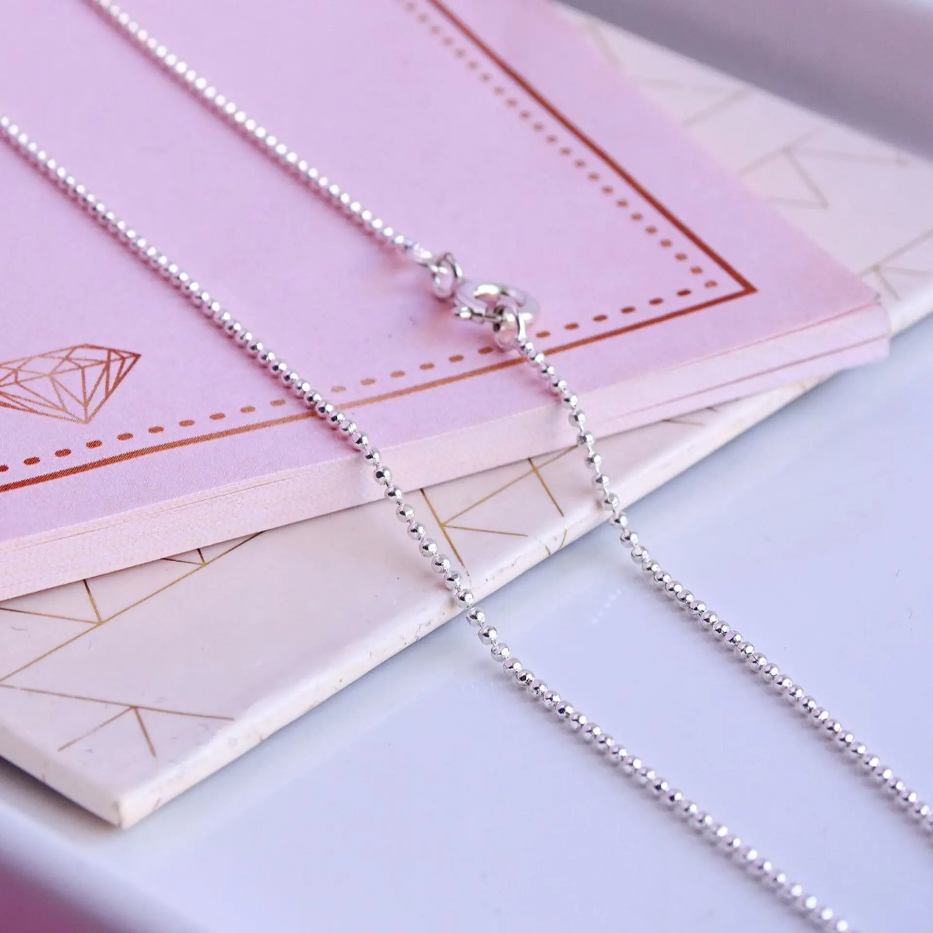 Cadena De Plata 925 Bolitas 3