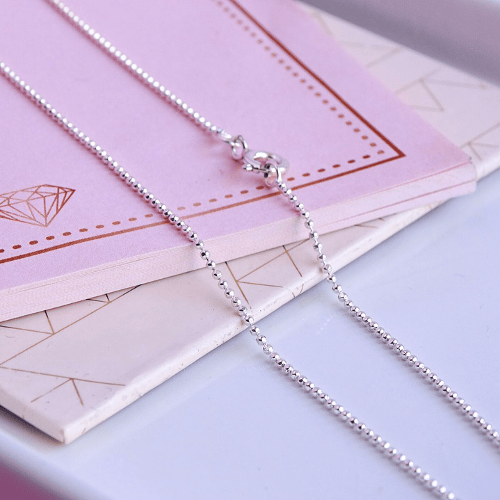 Cadena De Plata 925 Bolitas 3