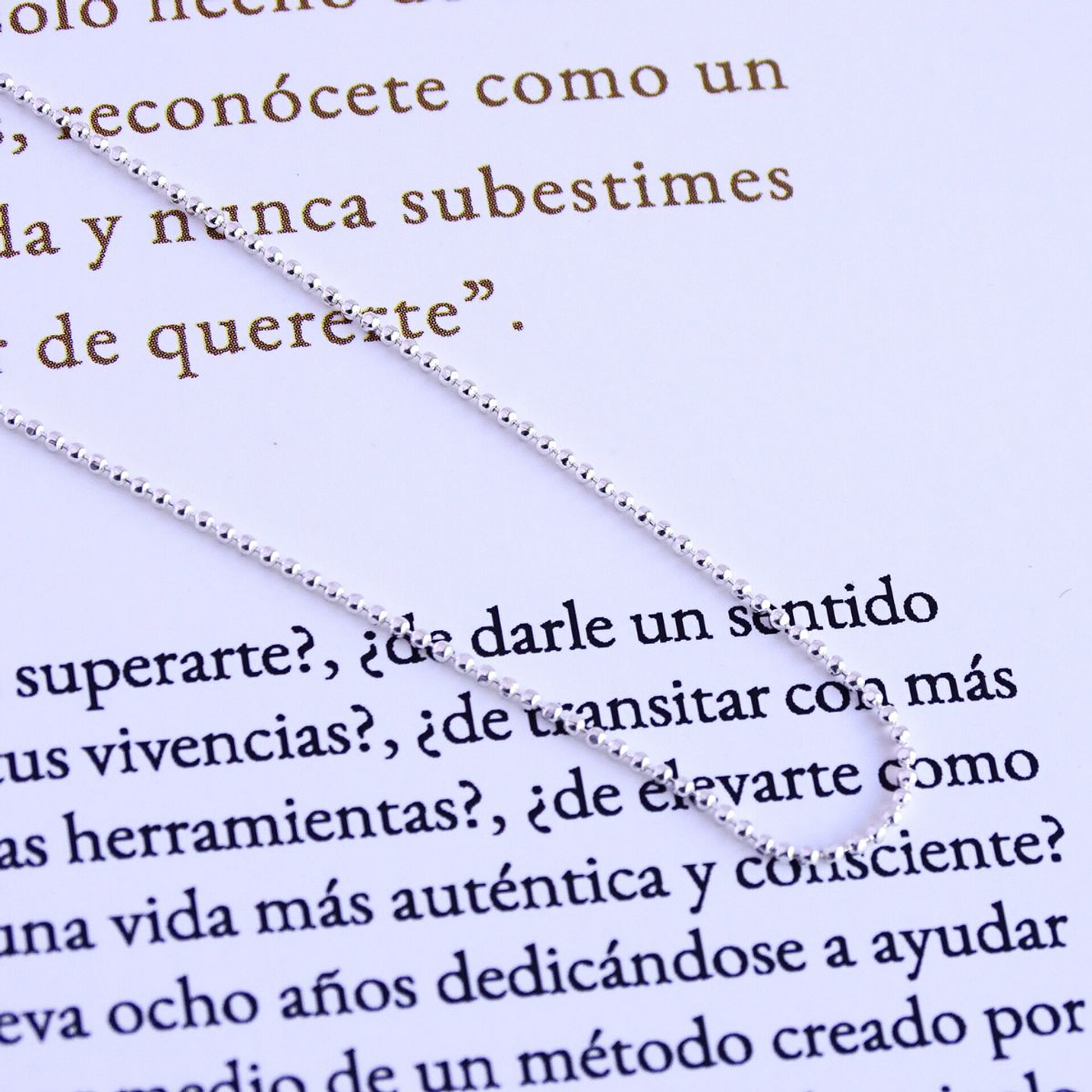 Cadena De Plata 925 Bolitas 5