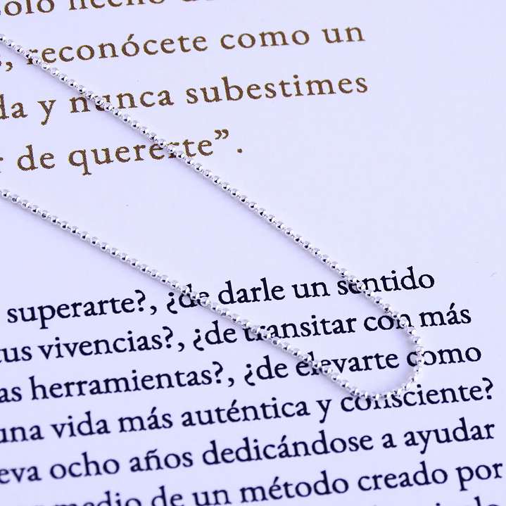 Cadena De Plata 925 Bolitas 5