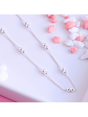 Cadena De Plata 925 Puntos Doble 