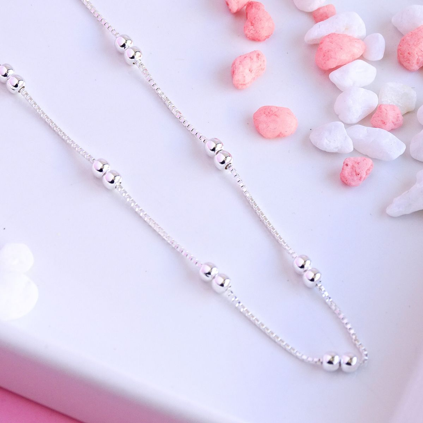 Cadena De Plata 925 Puntos Doble  2