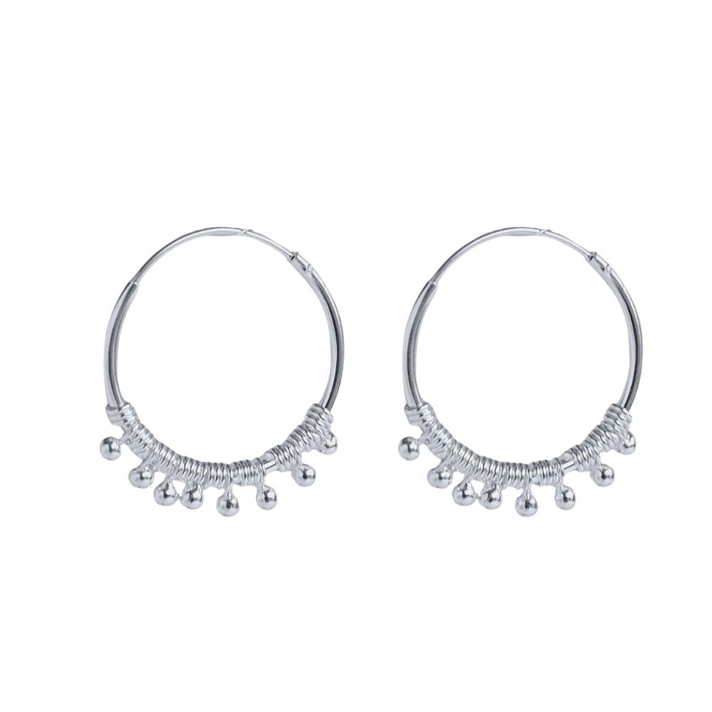 Aros De Plata Argollas Brasil 1